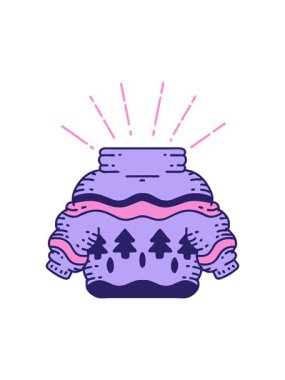 Geleneksel Noel atlayıcısının ışık efekti animasyonu