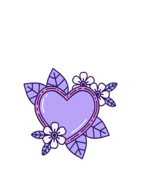 Botanik bir kalbin dizaynının animasyonunu genişletiyor