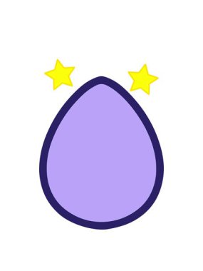 dönen yıldızlar Paskalya yumurtası tasarımının eğlenceli animasyonları