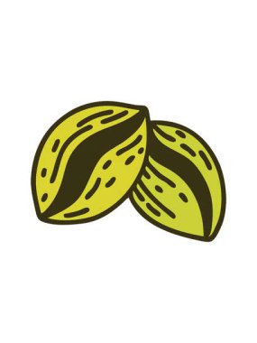 Kahve çekirdeğinin dövme stili imajının renk değişimi