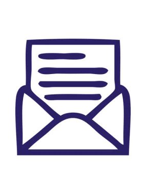 Bir harf ve zarf simgesinin karikatürünü çizerken efekt canlandırması