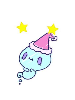 dönen yıldızlar Noel hayaletinin animasyonu