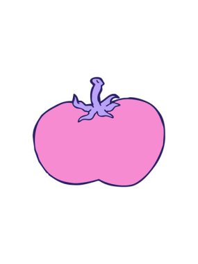 Çizgi film domatesi animasyonunu aç.