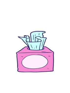 dokuların çizgi film kutusunun hareketli animasyonu