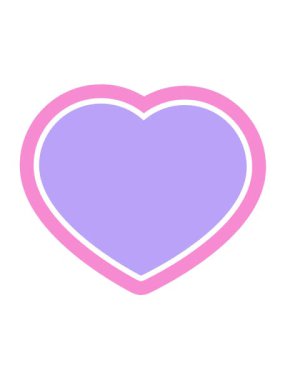 Kalp sembolü grafik vektör illüstrasyon simgesinin titreşimli hareketi