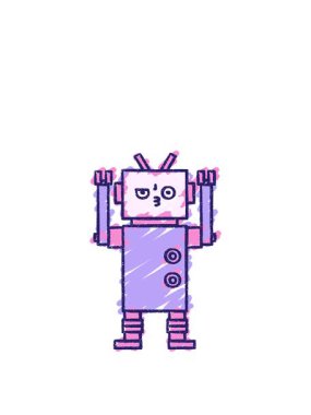 Bir robot tebeşirinin animasyonunu genişletiyorum.