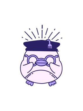 Geleneksel dövme stili eğitimli Robin 'in titreşimli animasyonu