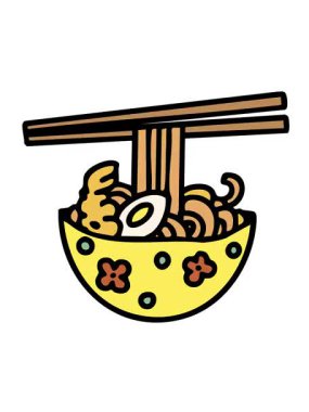 Japon yemeklerini yemek çubuklarıyla desenli kasede titreşen hareketler.