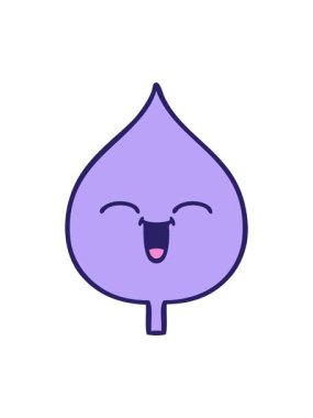 Bir yaprak tasarımı karikatürünün hareketli animasyonu