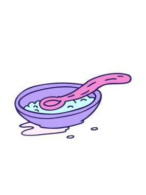 gevrek kasesinin karikatür karalamalarının hareketli animasyonu