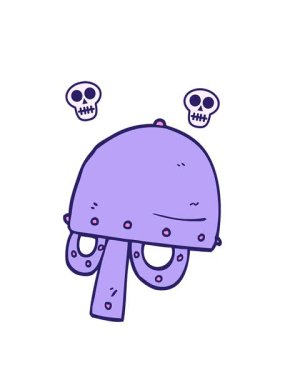 kafatası animasyonu karikatür karalama Viking miğferi