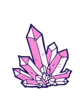 Çizgi film kristallerinin hareketli animasyonları