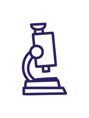 Mikroskop ve kaydırma sembolü simgesinin hareketli canlandırması