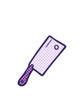 Çizgi film et satırının yanıp sönen radyal çizgileri