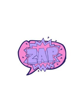 Mutlu serbest konuşma baloncuğu çizgi film zap patlama işaretinin satış animasyonu