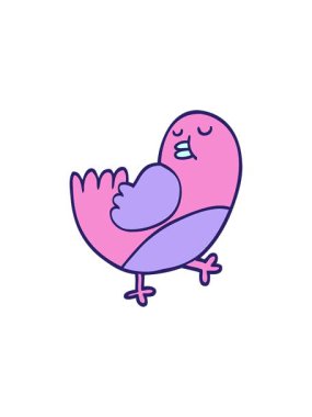 El çizimi çizgi film stili noel robininin bölünme etkisi