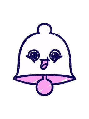 Çan çizgi filminin neon ışık efekti canlandırması