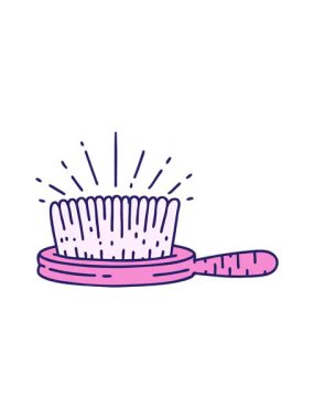 Bir saç fırçasının canlandırma efektini piksel haline getir