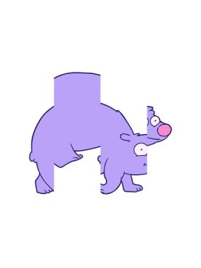 Mutlu kutup ayısı yürüyüşünün bölünmüş hareketi