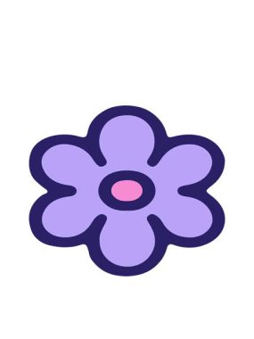 basit çiçek çizim tasarımının hareketli animasyonu