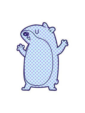 Fare çizgi filminin basınçlı animasyonu