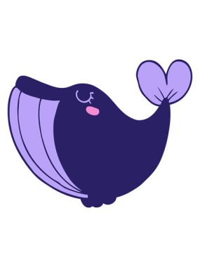 Çizgi balina çiziminin animasyonunu çalıştır