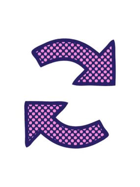 Çizgi roman tarzı bir okun çizgi filminin dikkat çekici animasyonu