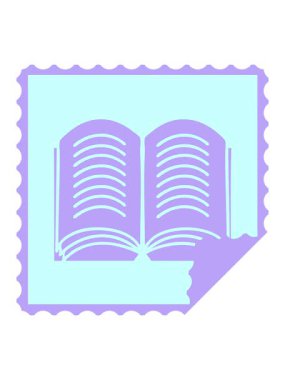 Açık bir kitabın çıkartma çizgi filminin ışık efekti animasyonu