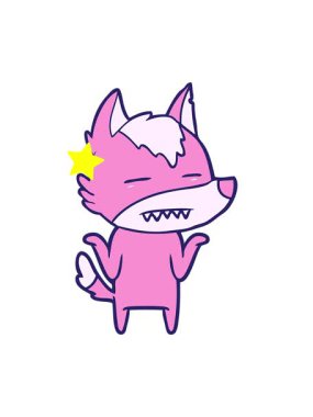 Parlayan yıldızlar, dişlerini gösteren kurdun animasyonunu etkiler.