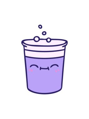 Çalkala ve duraklat çizilmiş el animasyonunun garip çizgi filmindeki büyük bira bardağını