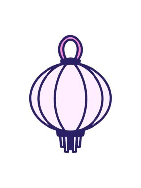 Kağıt fenerin hareketlerini salla ve durdur. Geleneksel Japon sanatı.