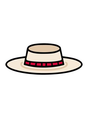 Parlak ışık efekti Brezilya şapkasının kenarlı animasyonu