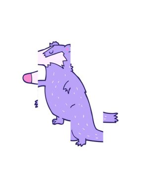 Bir porsuğun bölünen hareketi