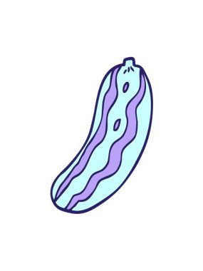 Çizgi filmdeki salatalık bitkisinin hareketli animasyonu