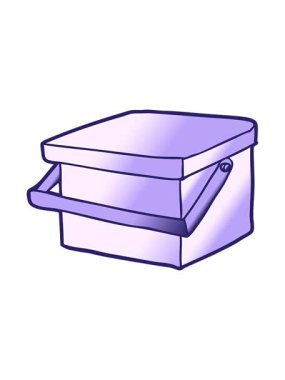 Kabzalı karikatür küvetinin basınçlı canlandırması