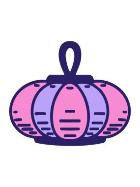 Geleneksel olarak Japon usulü asılmış bir fenerin pixelize etkisi