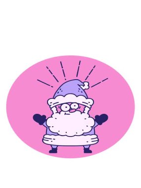 Noel Baba karakterinin hareketli animasyonu