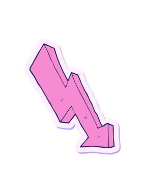 Aşağıdaki bir çizgi film okunun çıkartmasının hareketli canlandırması eğilimi