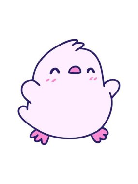 Küçük şirin bir kuşun hareketli karikatürünü sallıyorum.