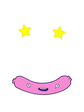 dönen yıldızlar çizgi film sosislerinin animasyonu