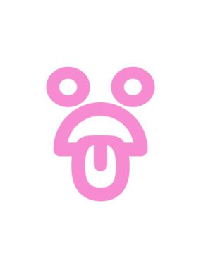 Mide bulandırıcı yüz simgesinin hareketli canlandırması