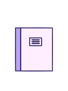 Bir günlük kitabının sevimli çizgi filmlerinin yanıp sönen radyal çizgileri.