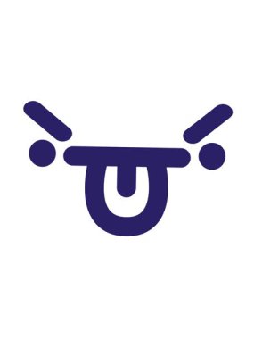 Titreşimli hareketler kızgın yüzün dili dışarı çıkarması.