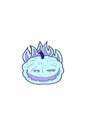 Cadılar bayramı karikatürünün hareketli animasyonu