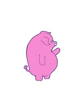 Çizgi film yağ çukurunun gösterişli satış animasyonu