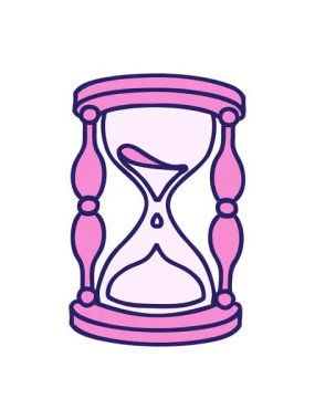 Dövmenin titreşimli animasyonu geleneksel bir saat camı tarzında.