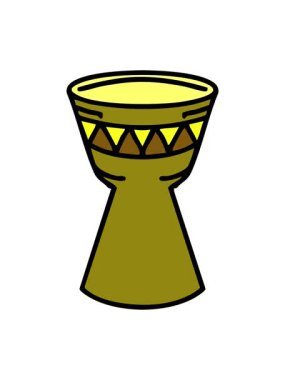 Geleneksel Brezilya karnaval enstrümanının renk animasyonu değişiyor