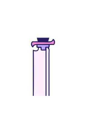 Dövmenin hareketli animasyonu geleneksel bıçak stilinde.