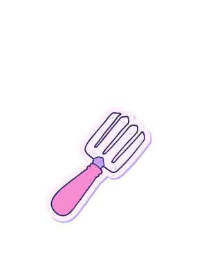 Çizgi film çatalının çıkartmasını uzatıyorum.