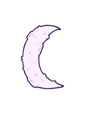 Karikatür ay tasarımının basınçlı animasyonu